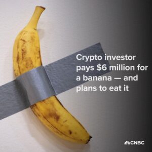 Crypto Investor Spends $6 Million on a Banana—And Plans to Eat It